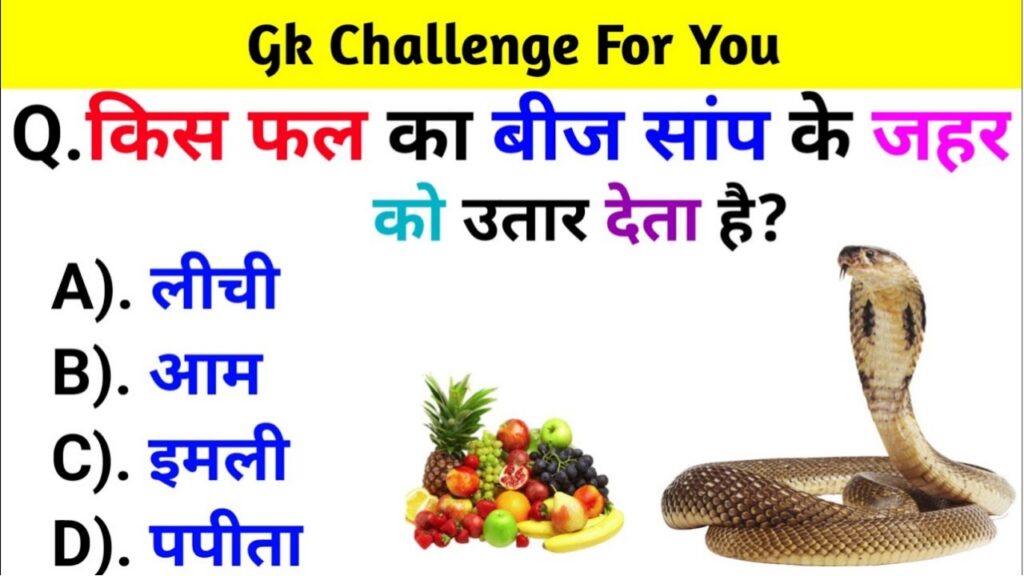 Gk Questions in Hindi